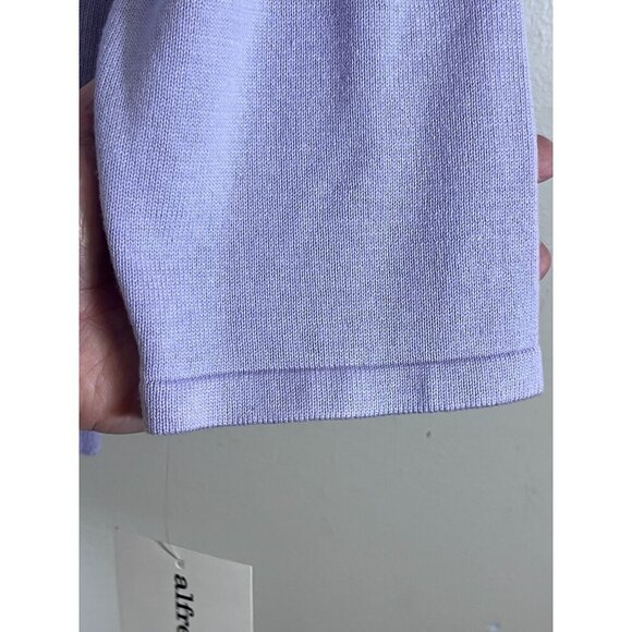 Alfred Dunner Sequin Knit Sweater M Purple Cardigan Boho Western Preppy Classic - Picture 5 of 10